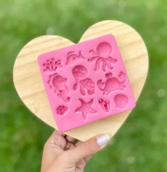 Molde de Silicone Fundo do Mar Baby  - Foto 2