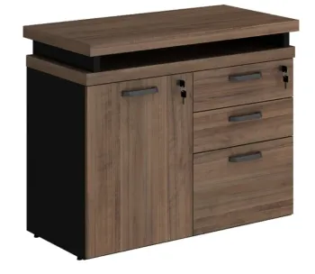 Armário Baixo Misto Dinâmico Extensivel com Tampo 40mm com Porta e Gavetas Start 