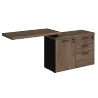 Armário Baixo Misto Dinâmico Extensivel com Tampo 40mm com Porta e Gavetas Start  - Foto 4