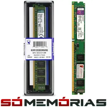 Memória RAM para PC DDR3 8GB DDR3 1333MHz Kingston - KVR1333D3N9/8G