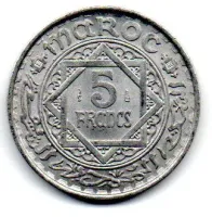 Marrocos - 1951 - 5 Francs
