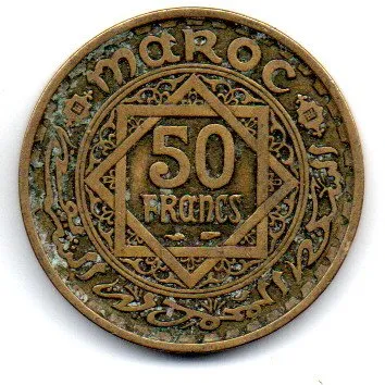 Marrocos - 1952 - 50 Francs