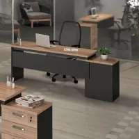 Mesa 1350 Reta Dinâmica e Extensivel Tampo 30mm com Gaveteiro 4 Gavetas Yaris  - Foto 3