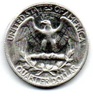 Estados Unidos - 1945S - 25 Cents - Quarter Dollar - Prata .900 - Aprox. 6,25g - 24,3mm - Foto 2