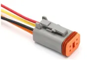 CONECTOR DT4- 4 PINOS MACHO / FEMEA    COM CABO