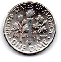 Estados Unidos - 1963D - 10 Cents - Prata .900 - Aprox 2,5g - 17,9mm - Foto 2