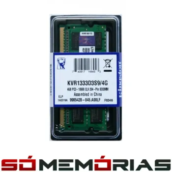 Memória RAM para Notebook DDR3 4GB 1333MHz Kingston - KVR1333D3S9/4