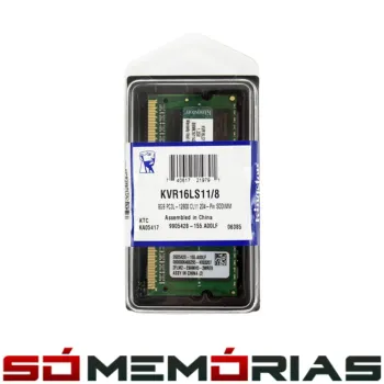 Memória RAM para Notebook 8GB DDR3 1600MHZ Kingston