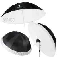 Sombrinha Greika  BW16-75S Parabólica Diâmetro 190cm Preta/Branca c/ Difusor Externo - Foto 4