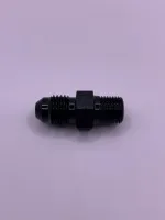 Niple Adaptador Macho 1/8” x Macho Cônico 4 AN  Preto - Foto 2