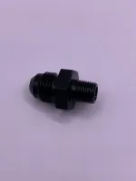 Niple Adaptador Macho 1/8” x Macho Cônico 6 AN  Preto - Foto 2