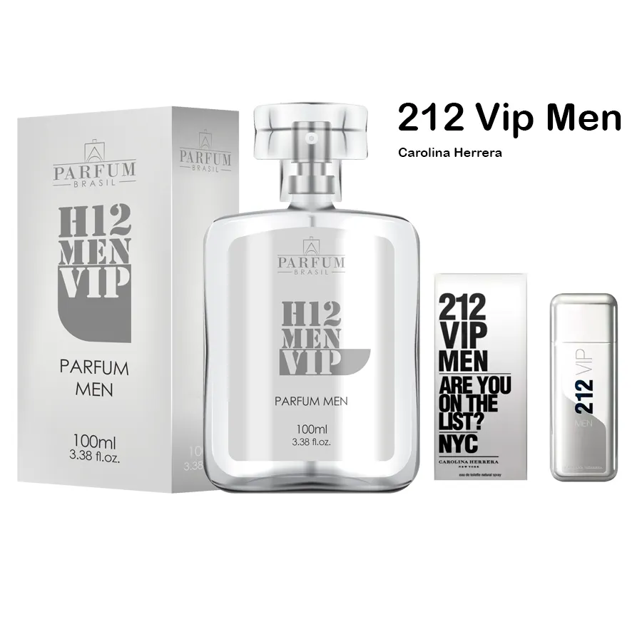 212 Vip Men - H12 Men Vip Parfum Brasil 100l