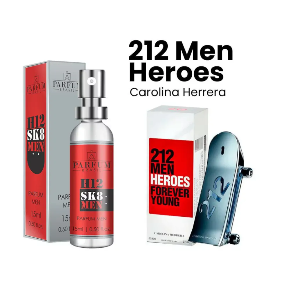 212 Men Heroes - H12 Sk8 Men Parfum Brasil 15ml Imagem