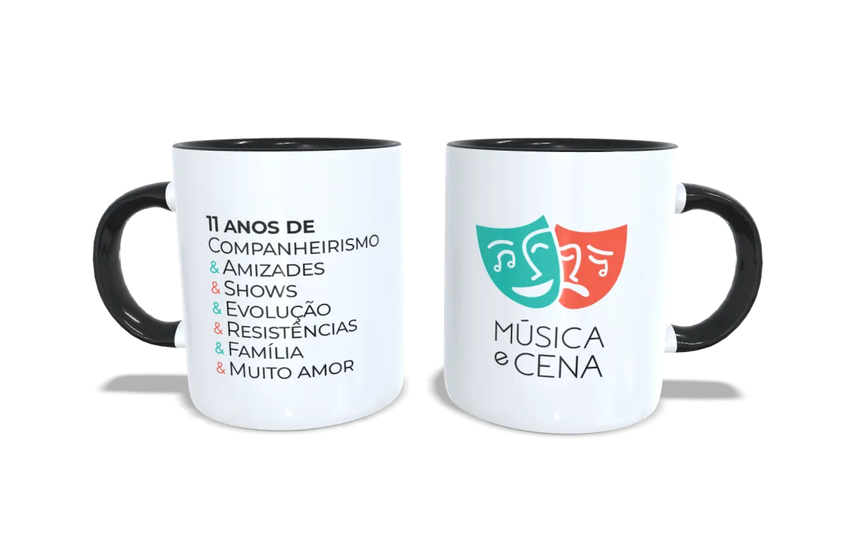 Caneca Música e Cena 11 anos
