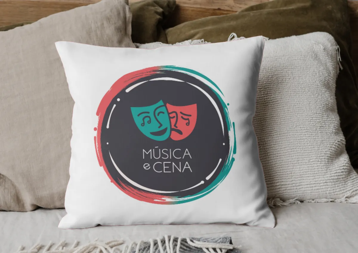 Almofada Música e Cena Imagem