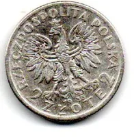 Polônia - 1933 - 2 Zlote - Prata .750 - Aprox. 4,4g - 22mm