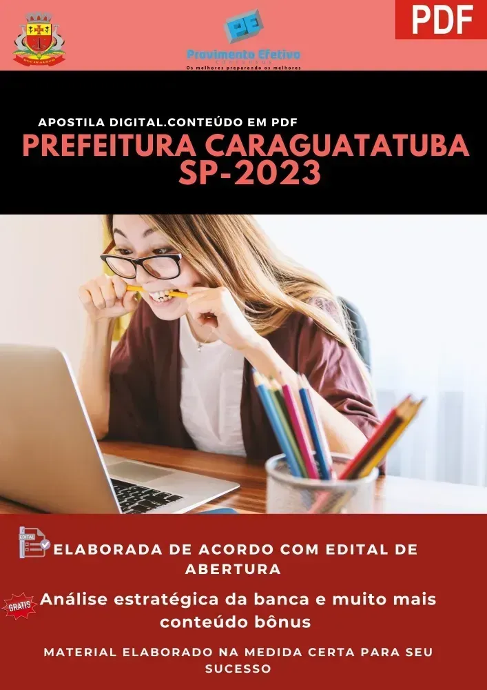 Apostila Pref Caraguatatuba SP Técnico Enfermagem 2023 Imagem