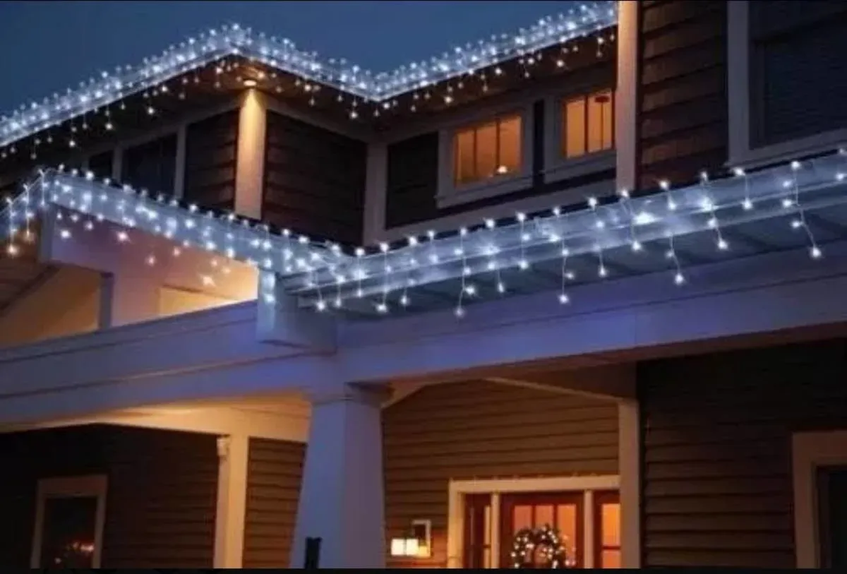 Pisca 100 Led Sequencial 8 Funções BRANCO MORNO