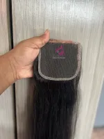 Top closure humana 10x10 cabelo  brasileiro  55 cm  - Foto 21