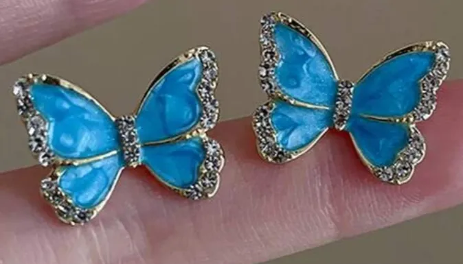 brincos de borboleta