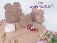 G1.329  Gabarito de Moldes em MDF Embalagem  Trio Love