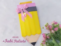 G1.420  Gabarito de Moldes em MDF  Lápis Porta Barra de Chocolate - Foto 2