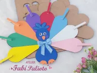 G1.423  Gabarito de Moldes  em MDF Pavão Colorido 35cm 