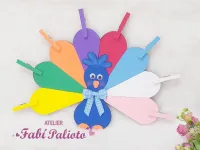 G1.423  Gabarito de Moldes  em MDF Pavão Colorido 35cm  - Foto 2