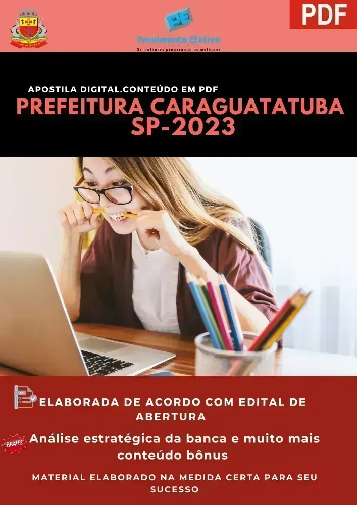Apostila Pref Caraguatatuba SP Farmacêutico 2023