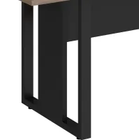 Mesa de Reunião Retangular 2000 com Caixa para Tomadas Pé Quadro Versa - Foto 2