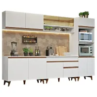 Armário de Cozinha Completa 310cm Branco Reims Madesa 02 - Foto 2