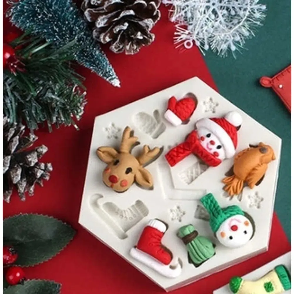 Molde de Silicone Natal Diversos