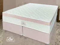 Conjunto Box Queem Isofort Luxo ROSA com Espuma D26 selada e Malha Fria - Foto 2
