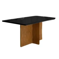 Mesa   Helo 90x90 100%MDF com vidro Somente a mesa - Foto 2