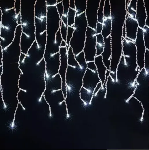 Cascata de 400 Led Fixo 10metros BRANCO FRIO Imagem