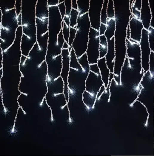 Cascata de 400 Led Fixo 10metros BRANCO FRIO Imagem