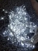 Cascata de 400 Led Fixo 10metros BRANCO FRIO - Foto 2