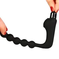 Plug para Próstata com Vibrador e Anel Peniano 10 Vibrações - 7918 - Foto 4
