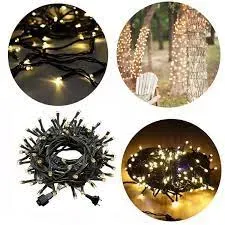 Pisca Cordao Fixo 100 leds  linear 10 metro EXTERNO Imagem