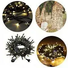 Pisca Cordao Fixo 100 leds  linear 10 metro EXTERNO Imagem