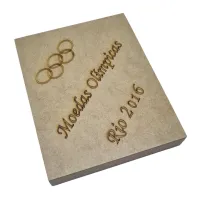 Caixa Decorativa em MDF com espaços para as 17 Moedas das Olímpiadas, Paraolimpíadas com Modalidades, Mascotes e Bandeira (Vazia) - Foto 2