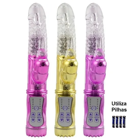 Vibrador Rotativo 36 Vibrações Metálico Pilhas - 07166