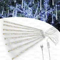Jogo 8 Tubo Led 50 CM Led Branco quente - Snow Fall Efeito Neve - Foto 5