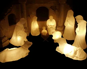 Presépio Iluminado 09 Peças  - Branca  Imagem