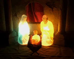 Presépio Familia Sagrada 03 Peças - Colorida Imagem