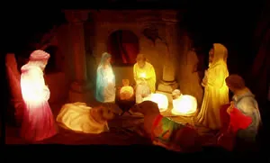 Presepio iluminado 09 Peças - Colorido