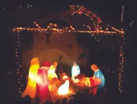 Presepio iluminado 09 Peças - Colorido - Foto 2