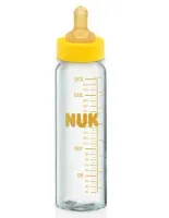 Mamadeira de Vidro 230ml-250ml com Bico Redondo em Látex  