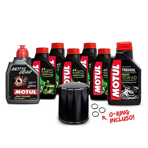 TROCA COMPLETA: 5 LITROS MOTOR M8 (5100) + 1 LITRO CÂMBIO + 1 LITRO PRIMÁRIA + FILTRO DE ÓLEO HIFLO