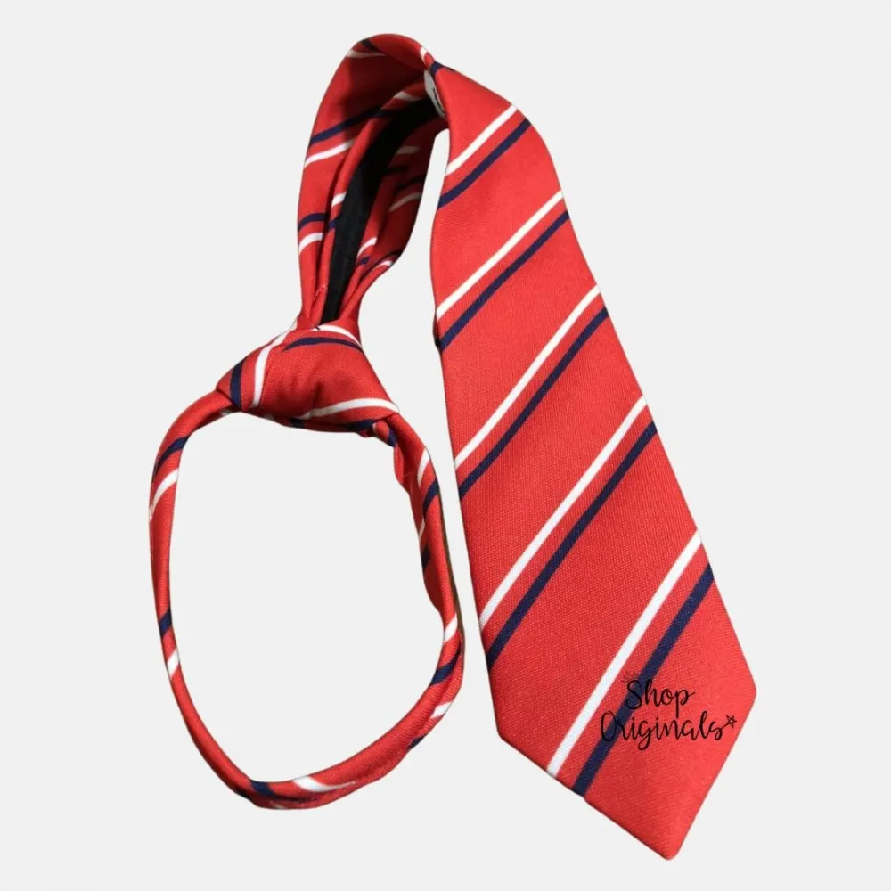 Gravata Elite Way Listrada - Adulto (Nó pronto com zíper)